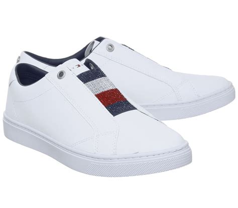 tommy hilfiger leather sneakers|tommy hilfiger slip on sneakers.